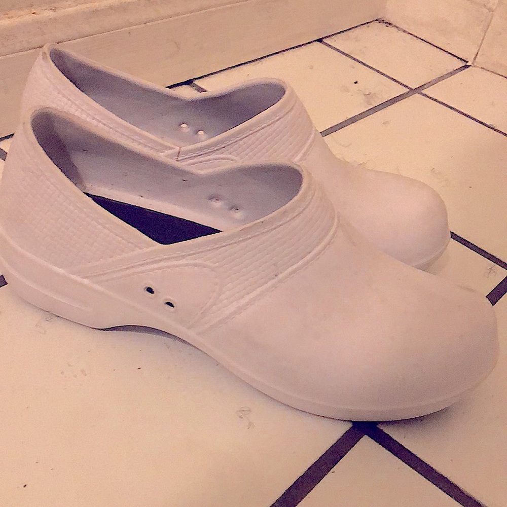 Medical White Crocs plus Free Rat-tail Combs